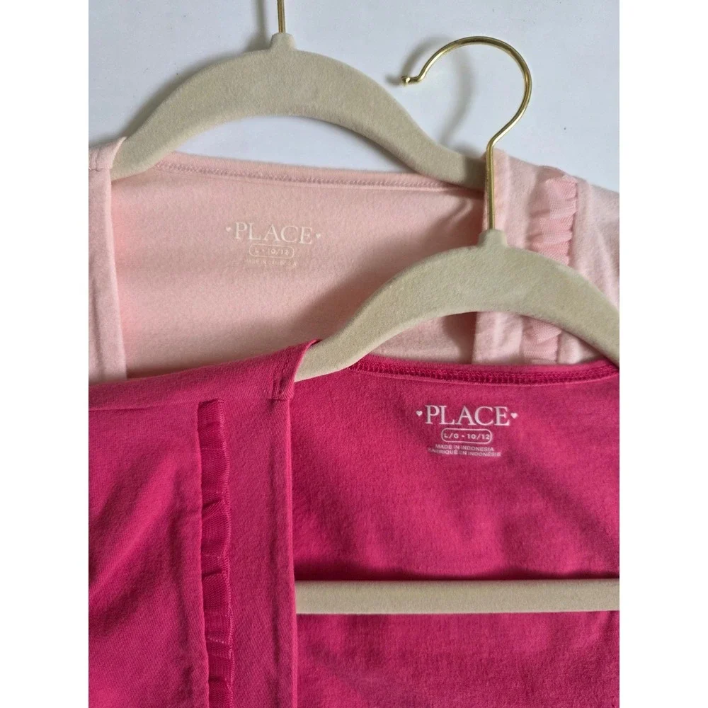 The Children's Place Shrug Bolero L 10/12 Pink Ruffle Layering Cardigan